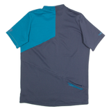 QLOOM Cycling Mens Jersey Blue 1/4 Zip M