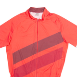 DECATHLON Cycling Zip Up Mens Jersey Red High Neck L