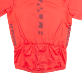 DECATHLON Cycling Zip Up Mens Jersey Red High Neck L