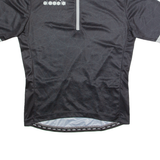 DIADORA Cycling Mens Jersey Black 1/4 Zip 2XL