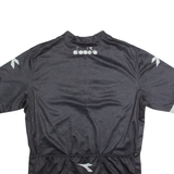 DIADORA Cycling Mens Jersey Black 1/4 Zip 2XL