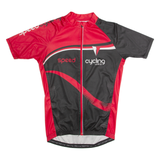 CRIVIT Cycling Zip Up Mens Jersey Black High Neck M