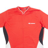 ZIENER Cycling Zip Up Mens Jersey Red High Neck L