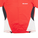 ZIENER Cycling Zip Up Mens Jersey Red High Neck L