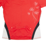 ZIENER Cycling Zip Up Mens Jersey Red High Neck L