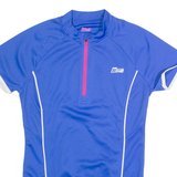 CRIVIT Cycling Womens Jersey Blue 1/4 Zip S