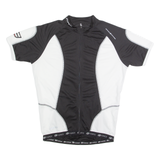 FORCE Cycling Zip Up Mens Jersey Black High Neck M