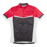 OXYLANE Cycling Mens Jersey Black 1/2 Zip M