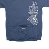 IXS Cycling Mens Jersey Blue 1/2 Zip M
