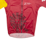 Cycling Zip Up Mens Jersey Red High Neck S