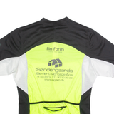 ROGELLI Cycling Zip Up Mens Jersey Yellow High Neck XL