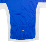GIORDANA Cycling Zip Up Mens Jersey Blue High Neck M