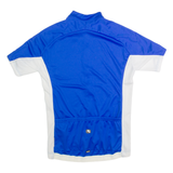 GIORDANA Cycling Zip Up Mens Jersey Blue High Neck M
