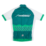 SANTINI Cycling Zip Up Mens Jersey Green High Neck 2XL