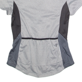 CRIVIT Cycling Zip Up Womens Jersey Grey High Neck M