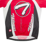 THOEMUS Cycling Zip Up Mens Jersey Red High Neck 3XL