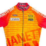 CIEGI Cycling Zip Up Mens Jersey Orange High Neck XS