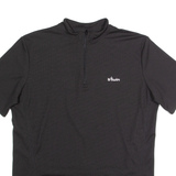 B TWIN Cycling Mens Jersey Black 1/4 Zip L