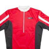 LEOPARD Cycling Mens Jersey Red 1/2 Zip M