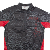 CRIVIT Cycling Zip Up Mens Jersey Black High Neck XL