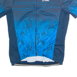 LOFFLER Cycling Zip Up Mens Jersey Blue High Neck XL