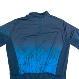 LOFFLER Cycling Zip Up Mens Jersey Blue High Neck XL