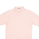FILA Mens Polo Shirt Pink M