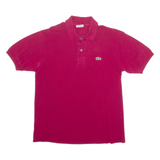 LACOSTE Mens Polo Shirt Maroon S
