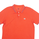 LEE Mens Polo Shirt Orange L