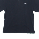 REEBOK Mens Polo Shirt Black S