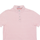 TED BAKER Mens Polo Shirt Red Geometric S