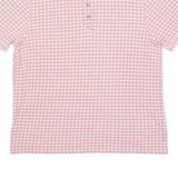 TED BAKER Mens Polo Shirt Red Geometric S