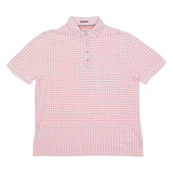 TED BAKER Mens Polo Shirt Red Geometric S
