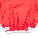 Mens Polo Shirt Red Long Sleeve XL