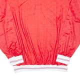 Mens Polo Shirt Red Long Sleeve 2XL