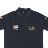 Mens Polo Shirt Black L
