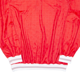 Mens Polo Shirt Red Long Sleeve XL