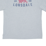 LONSDALE Mens Polo Shirt Grey XL