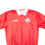 Mens Polo Shirt Red L