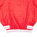 Mens Polo Shirt Red Long Sleeve L