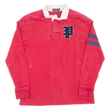 POLO RALPH LAUREN Custom Fit Mens Polo Shirt Red Long Sleeve M
