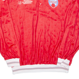 Mens Polo Shirt Red Long Sleeve XL