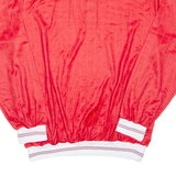 Mens Polo Shirt Red Long Sleeve 2XL