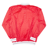 Mens Polo Shirt Red Long Sleeve 2XL