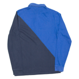 NIKE Mens Polo Shirt Blue Long Sleeve M