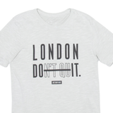 NIKE Womens T-Shirt Grey S