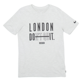 NIKE Womens T-Shirt Grey S