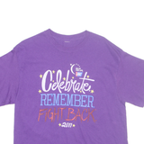AMERICAN CANCER SOCIETY Womens T-Shirt Purple M