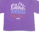 AMERICAN CANCER SOCIETY Womens T-Shirt Purple M