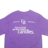 AMERICAN CANCER SOCIETY Womens T-Shirt Purple M